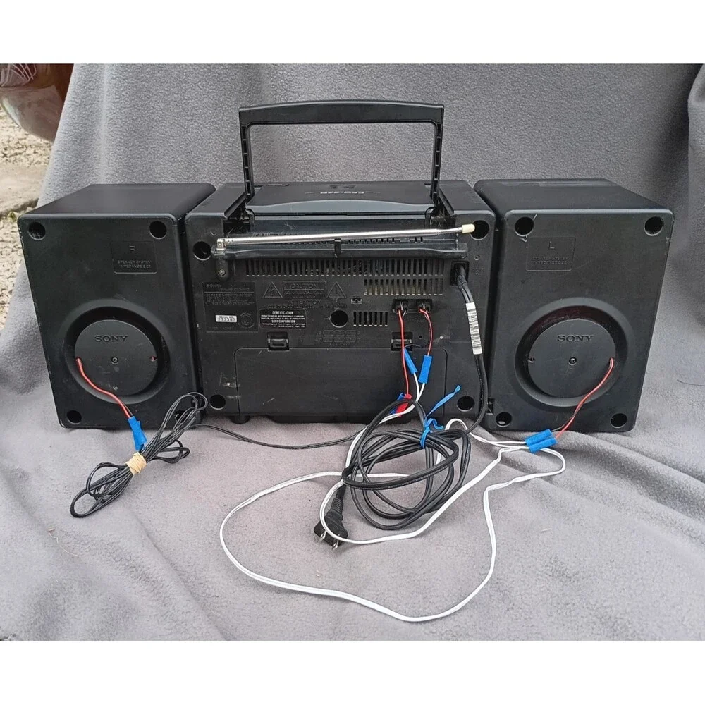 Sony CFD‑440 Boombox AM/FM CD Cassette Player Portable Stereo Tested Working